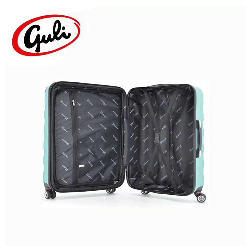 New Design Mint Green Colourful Customized  Luggage Hardside Expanded Wear-resistant ABS  Trolley Luggage Suitcase Set