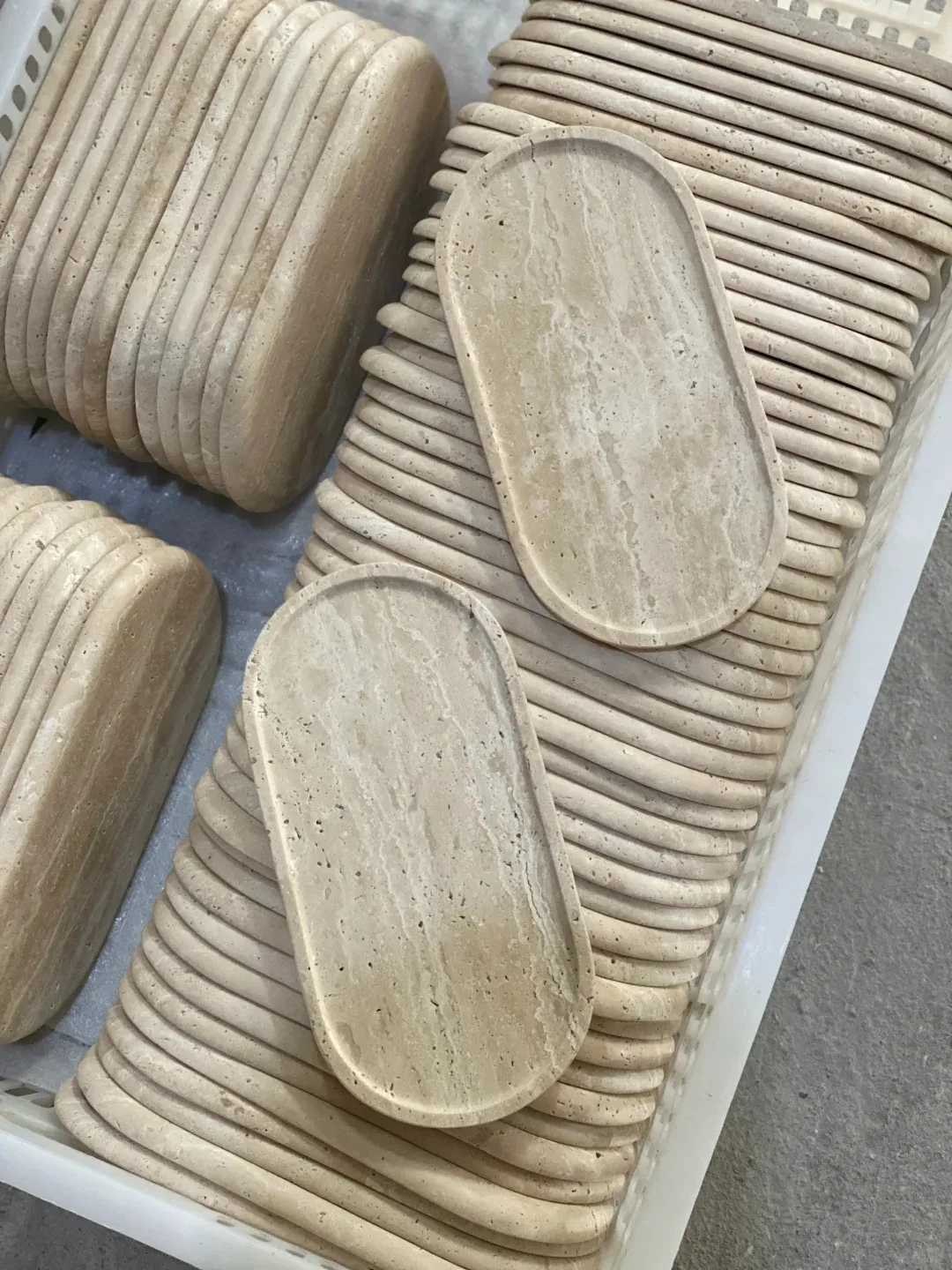 product customizable modern design travertine tray natural marble stone for interior decoration of villas and apartments-6