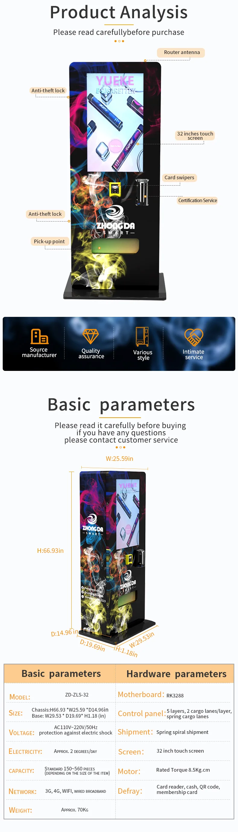 Age Verification Id Card Driving License Vending Machine Free Stand