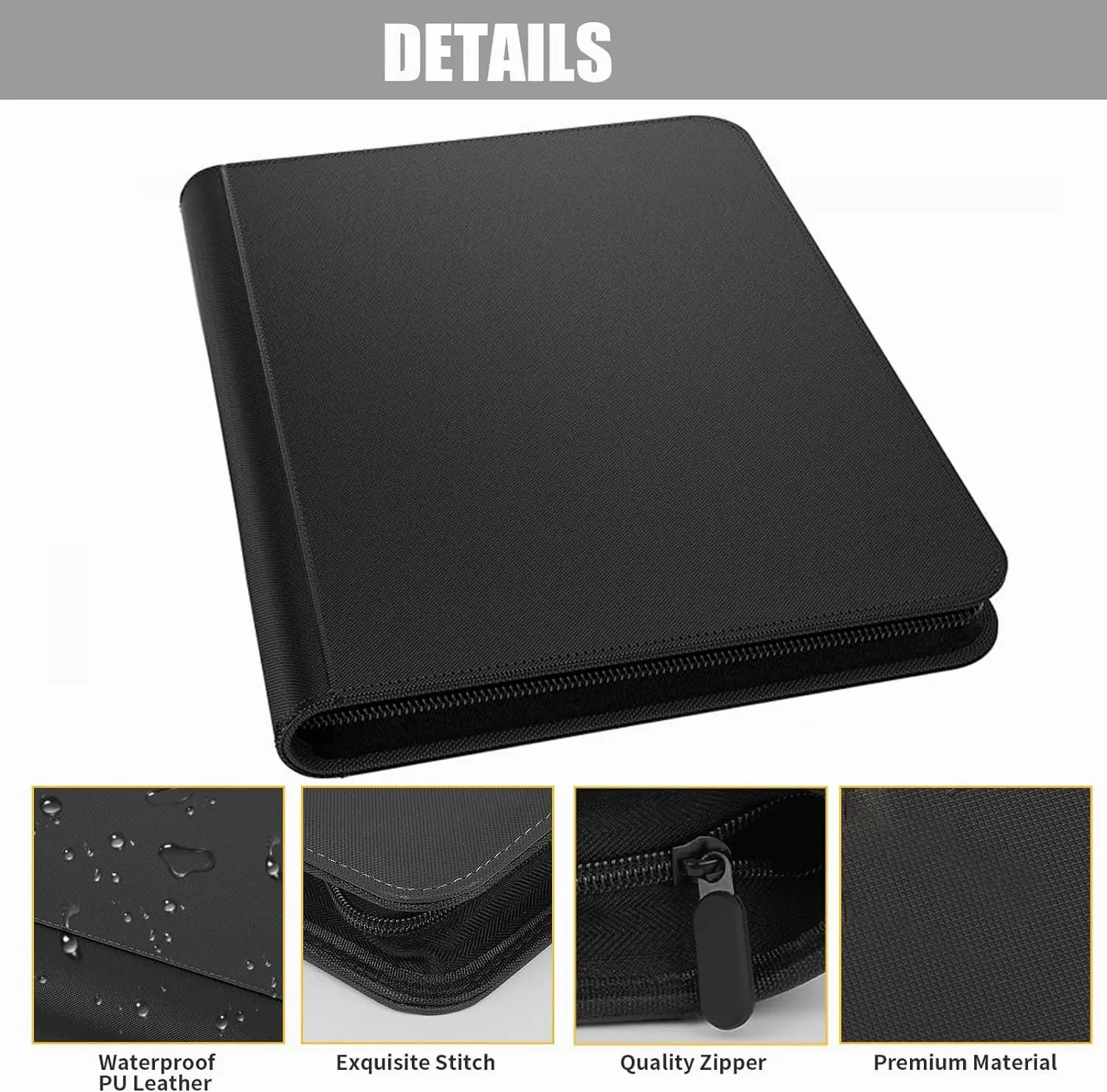 New 60 Pockets Graded Toploading P-S-A Slab Holder Album Premium 6 Pocket  P-S-A Card Binder Album with Sleeves