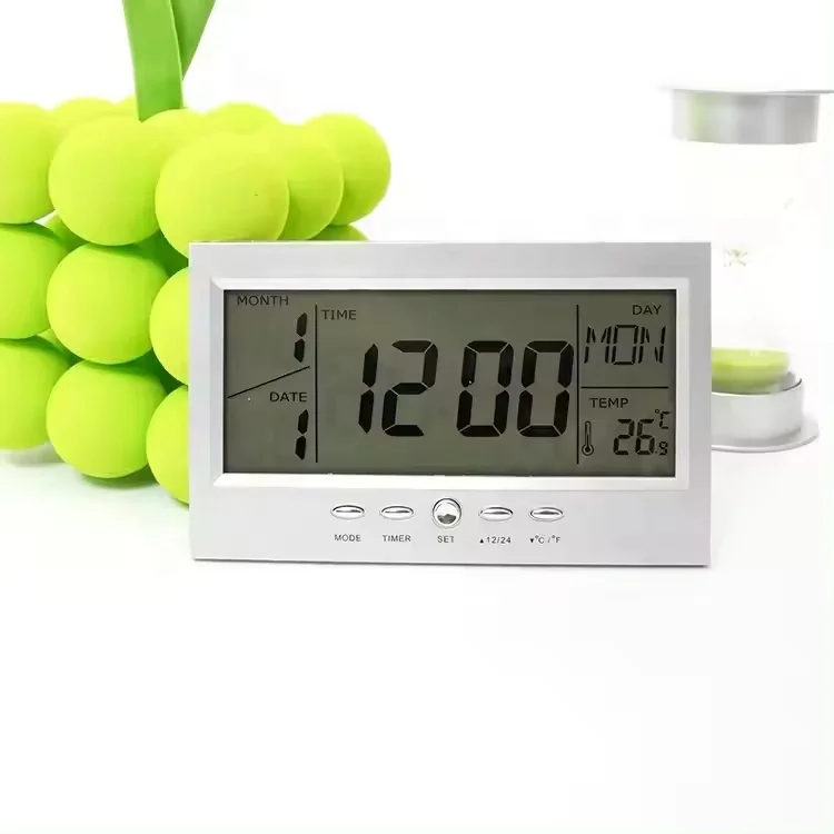 Portable New Design LCD Digital 3 in 1 Multi-functional LED Colorful Digital Weather Station Forecast Alarm Clock
