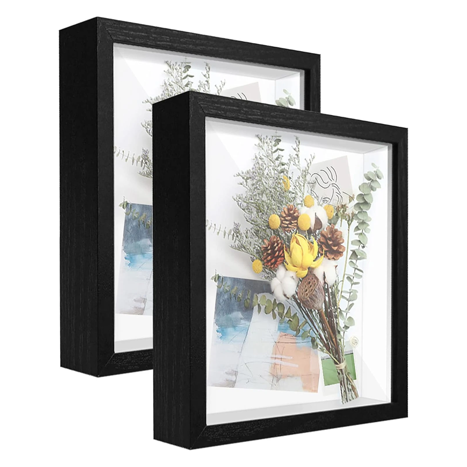Custom Wood Black Shadow Box Picture Frame Wholesale Shadow Box Frames