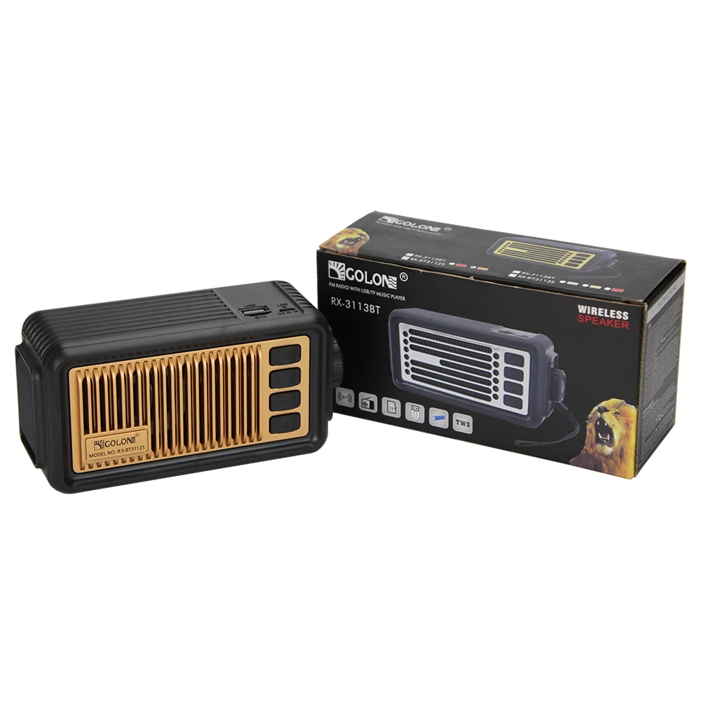 Cheap Solar Outdoor Speaker With Usb/tf Mp3 Player Golon Bt3112s