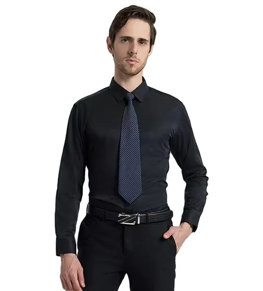 Hersteller Großhandel Custom New Blank Shirt Herren Langarm Slim Business Formal Wear Professional Plus Size679_voghion.com