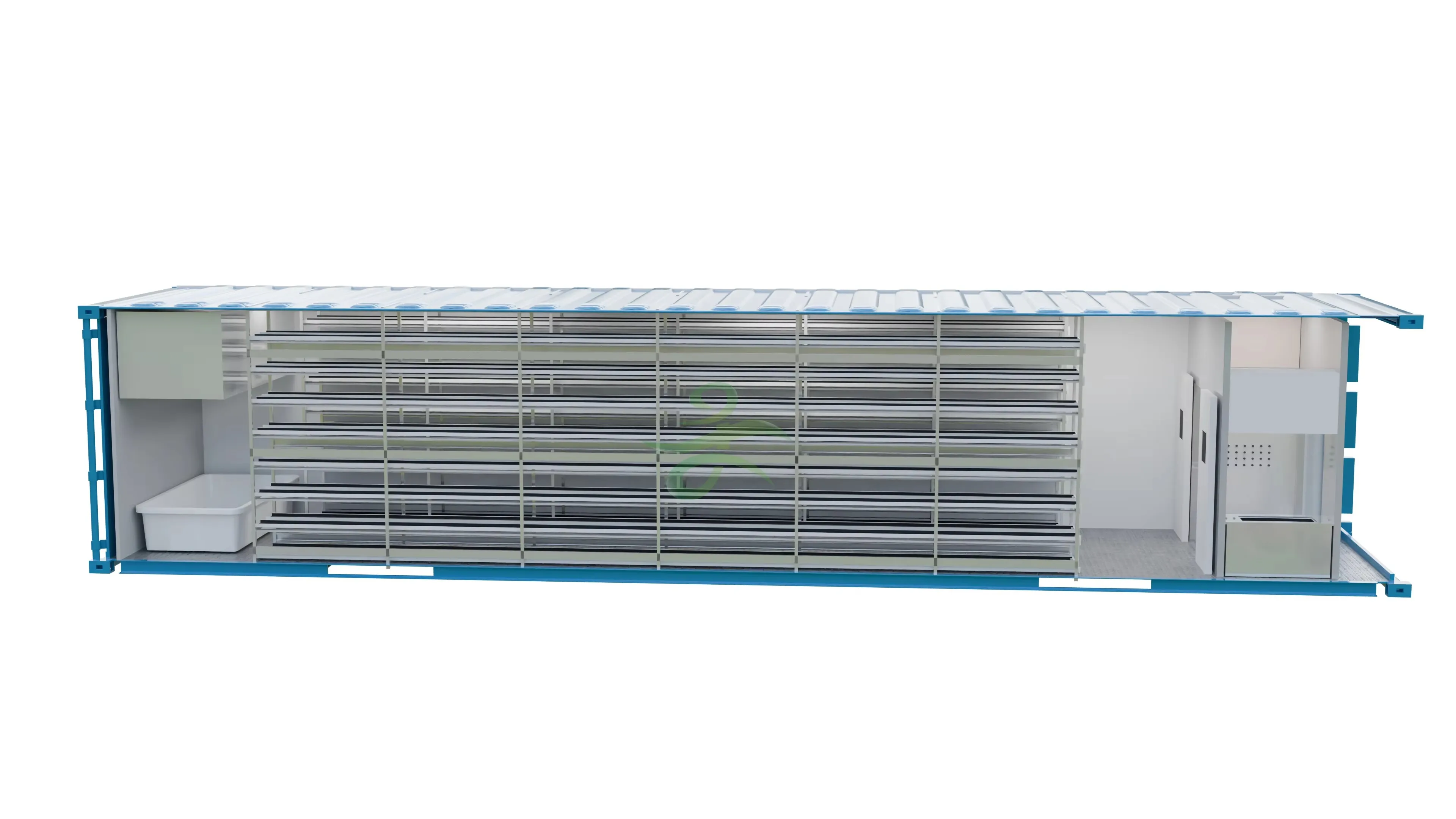Foraging Container 40ft Portable Forage Container - Off-Grid Solar-Powered Hydroponic ...