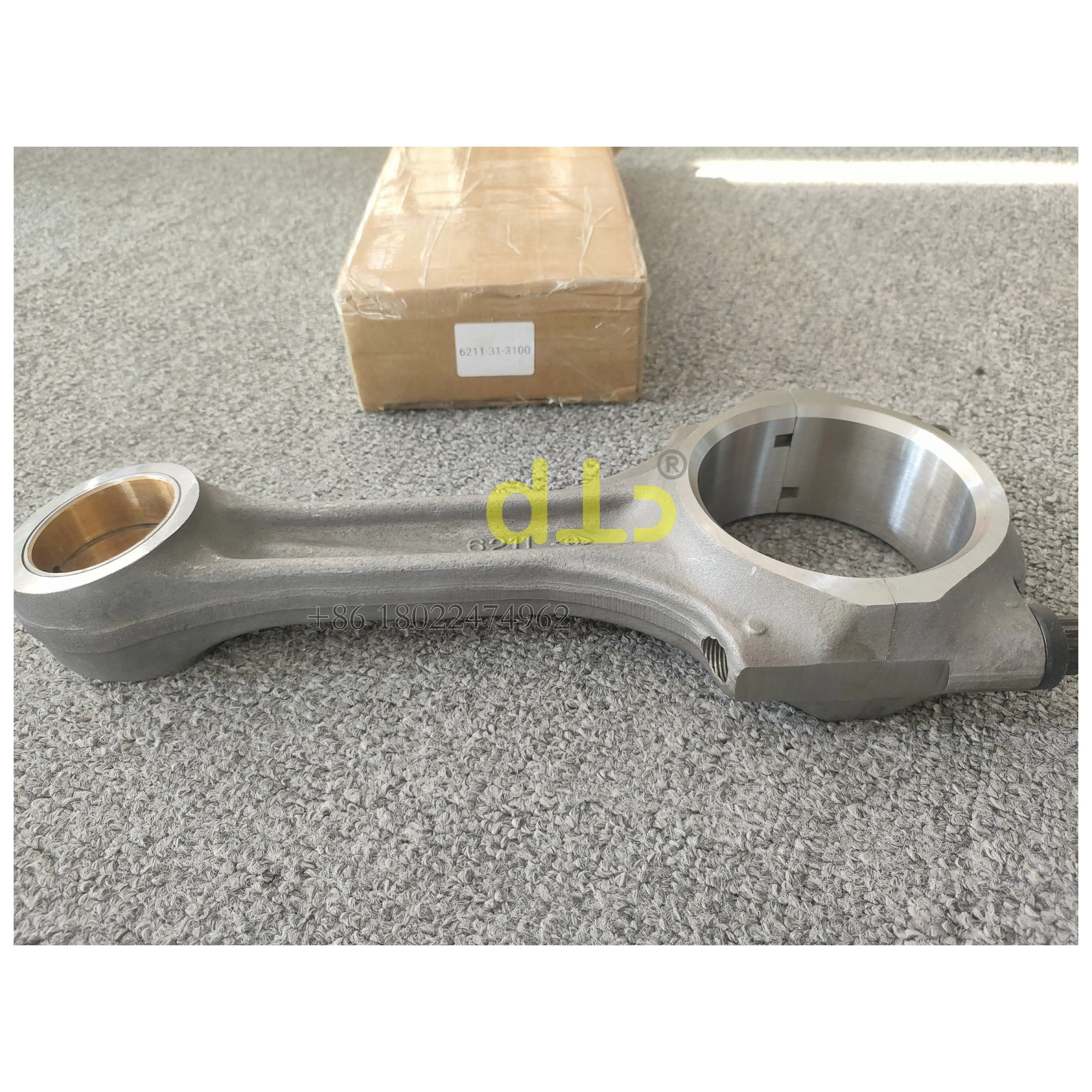 Construction Machinery Parts 6211-31-3100 Connecting Rod 6211313100 for Komatsu Diesel Engine Sa6d140-1 WA500-3 Wheel Loader
