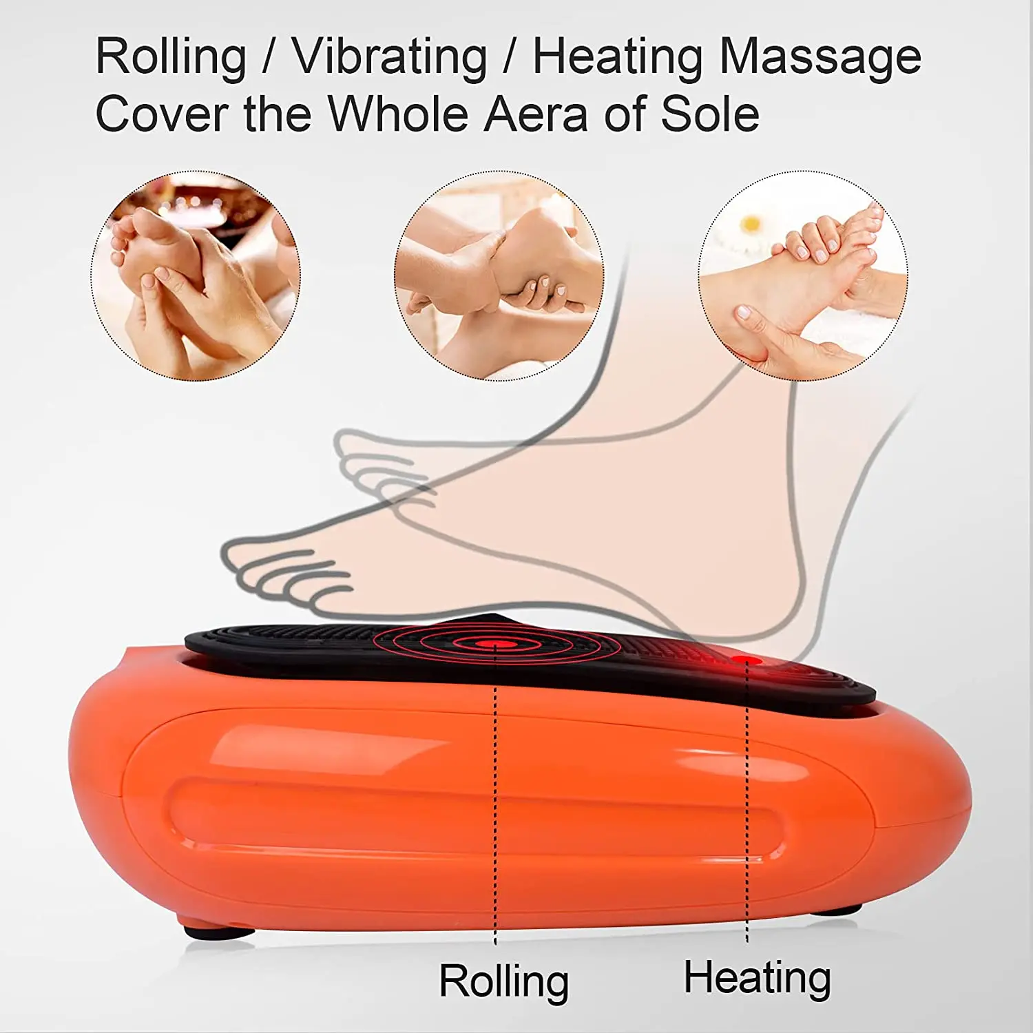 HEALTHPAL Power Legs Foot Massager with Vibration Plate, Infrared Heat & Acupressure for Enhanced Blood Circulation HEALTHPAL Power Legs Foot Massager with Vibration Plate, Infrared Heat & Acupressure for Enhanced Blood Circulation