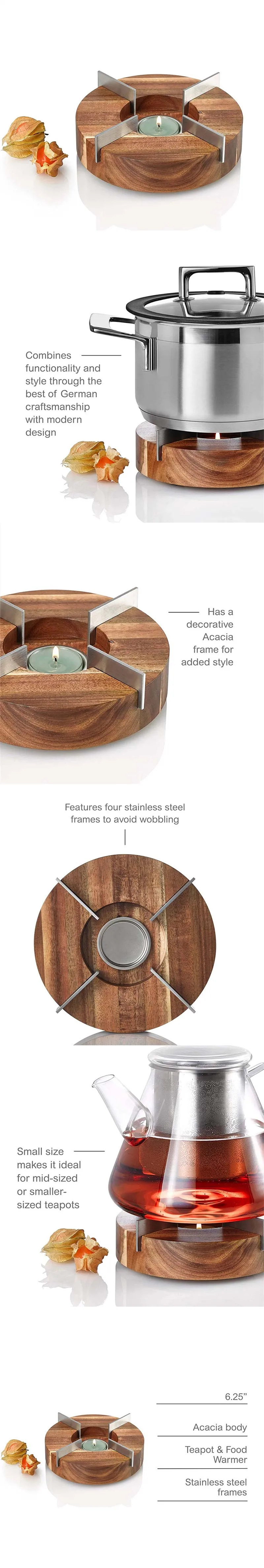 Tuto Decorative Teapot And Food Warmer Portable Food Warmer For Camping And Traveling Buffet