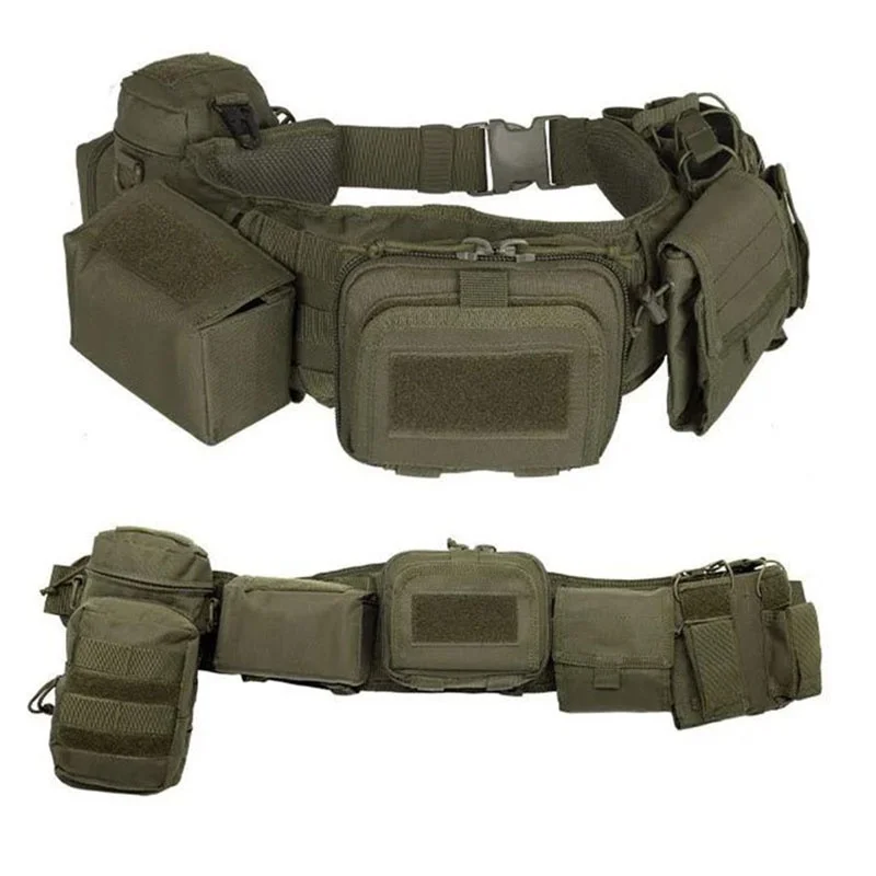 High Quality Premium Breathable Pockets Pouches Gear Hunting Multifunctional Waist Security Tactical Belt Padded Tactical Belts