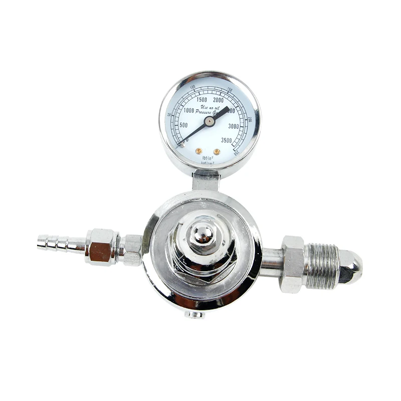 MEDEASE High Precision Single Stage Aluminum Argon Gas Pressure Pediatric Oxygen Regulator Flowmeter Regulator 180x150x250