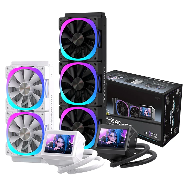Lovingcool 液体クーラー LOVINGCOOL CPU Liquid Cooler - Real Time TEMP Display