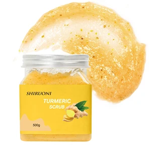 Private Label Moisturizing Brightening Softening Dead Skin Orange Oil Exfoliating Body Polish Coconut Oil Scrub Turmeric Scrub