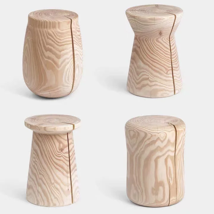 Walnut Functional  Chinese Solid Wood Made Goods Barred Stool