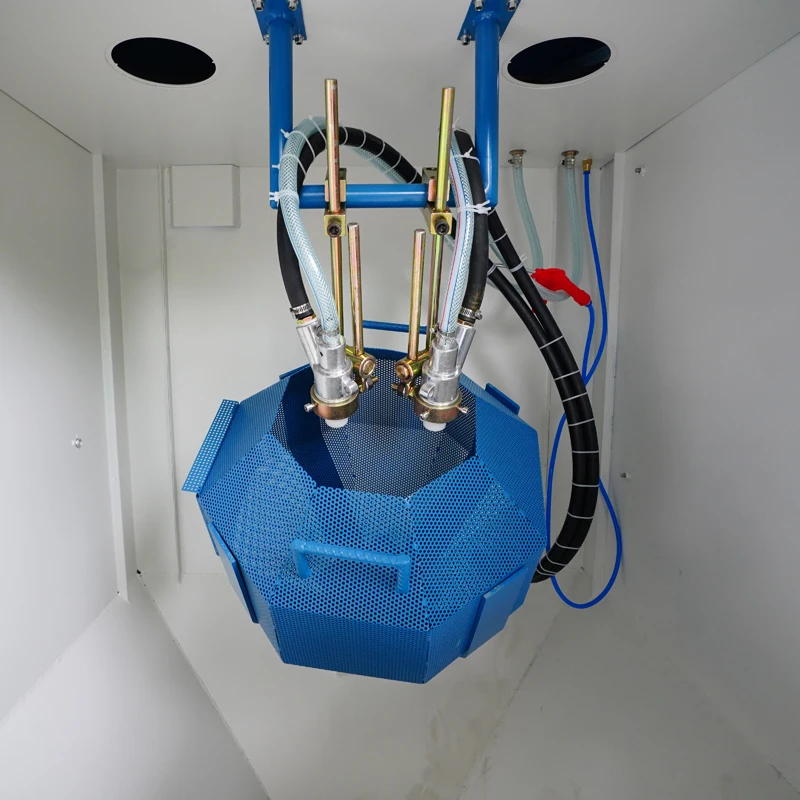 Automatic Tumble Sandblasting Cabinet Machine With Rotary Drum