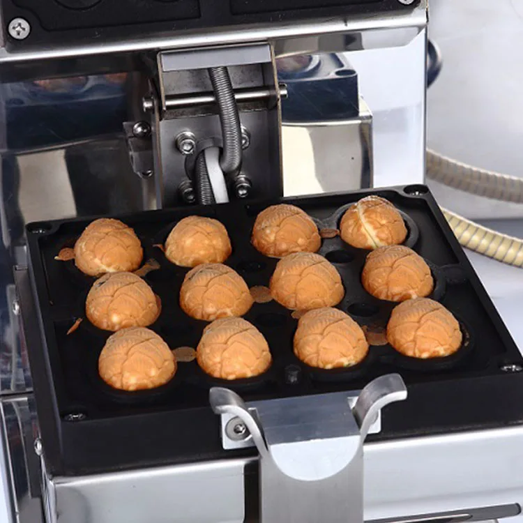Commercial Electric Stainless Steel Bubble Waffle Street Food Nonstick