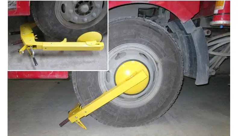 Adjustable Anti-Theft Parking Lift Clamp Security Travel Wheel Chock Lock Tire Claw Wheel Boot Anti-Theft Parking Boot Claw details