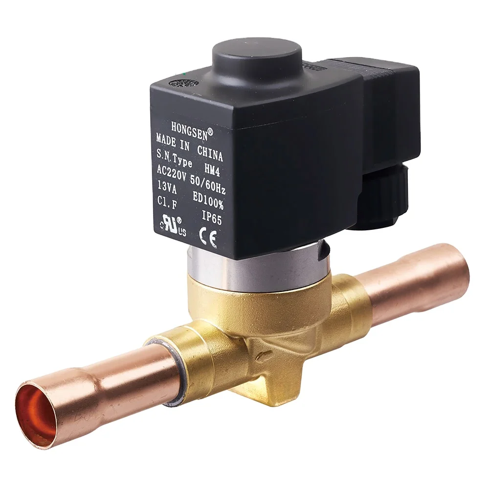 HONGSEN Model HVH Piston Type Miniature Solenoid Valve 24V 12V 220V for Stage Injection