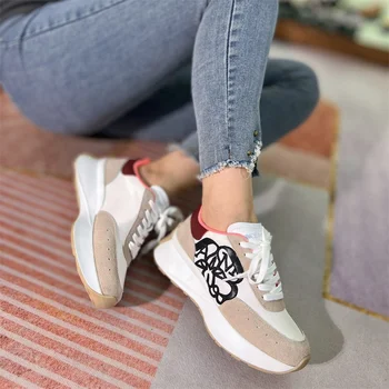 Outdoor shoes wholesale fashion casual print color matching sneakers can be customized logo