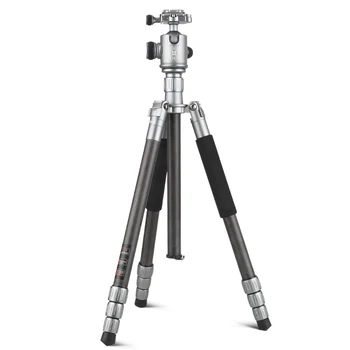 QZSD Q868C PRO 2-in-1 Carbon Fiber Tripod Monopod 160CM Travel Stand for Camera and Mobile Phone Photography