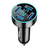 C8 4USB 4.8A digital car charger black OPP bag