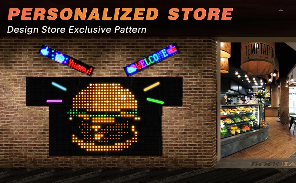 USB Programmable LED Pixel Matrix - Custom Designs & Brightness