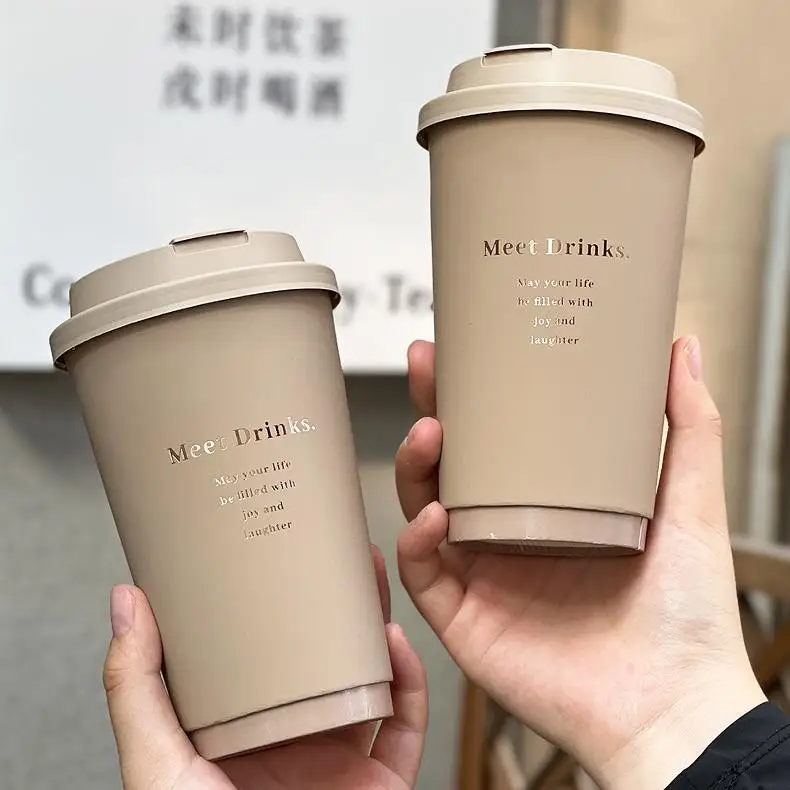 Custom Recyclable Tactile Paper Hot Stamping Double Wall Coffee Cup