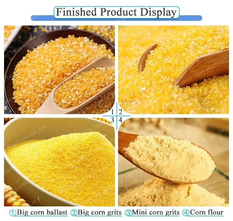 QT Corn Grits Milling Machine Automatic Africa Maize Grit Mill Corn Grinding Milling Machine Prices