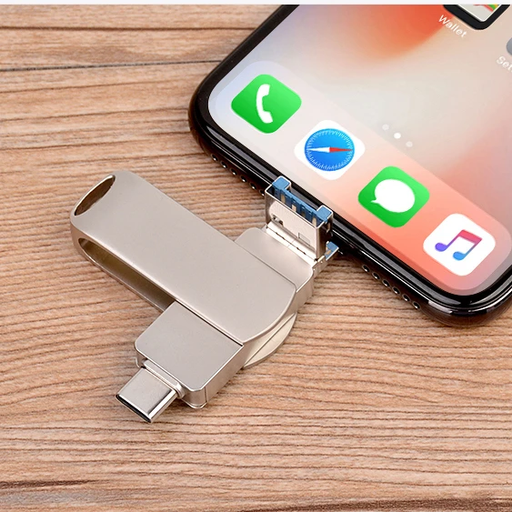 
USB флеш-накопитель 32 ГБ внешнее запоминающее устройство расширения флеш-накопитель, диск для подключения iPhone Android Тип C ПК 3 в 1usb палка 