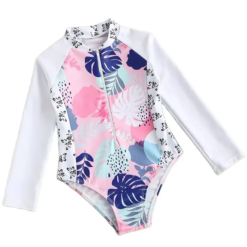 Long Sleeve Custom Printed Rash Guard Kids Swimsuit, China Long Sleeve ...