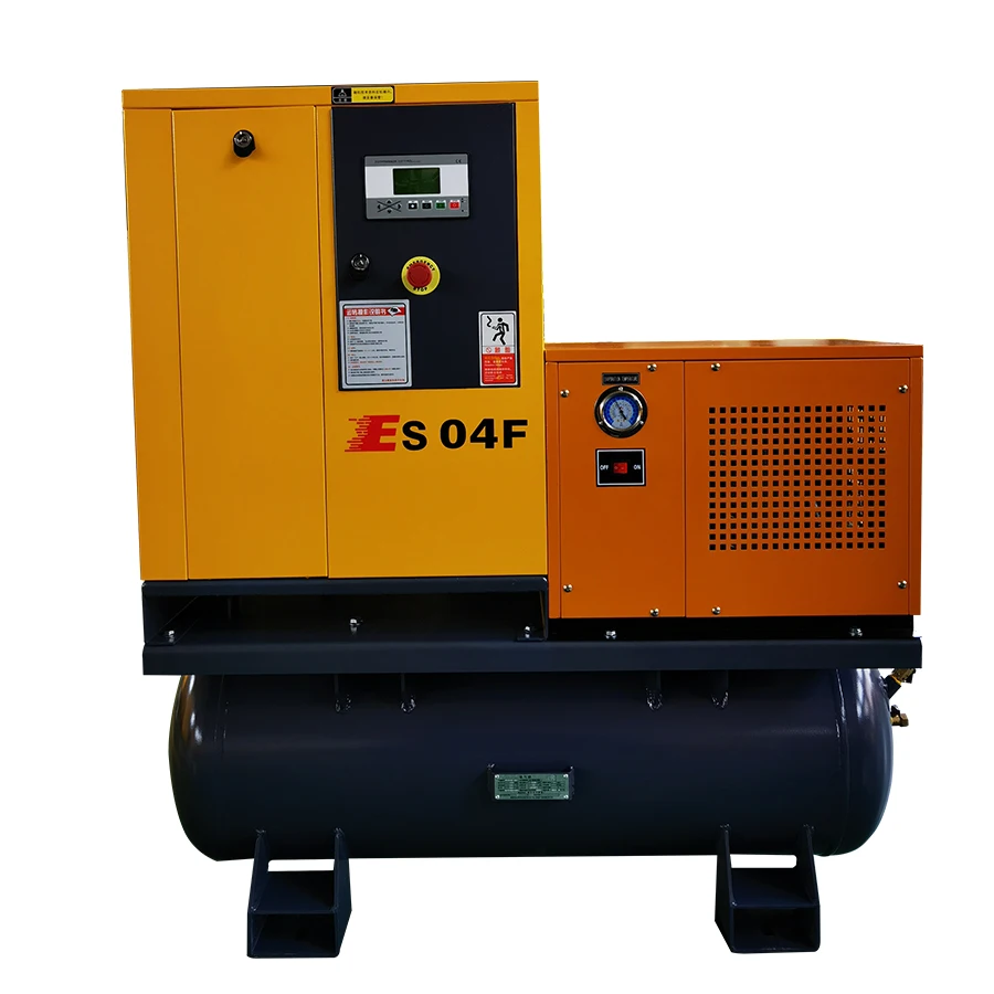 2021 Hot Selling Good Price 4kw Integrated Rotary Screw Air Compressor
