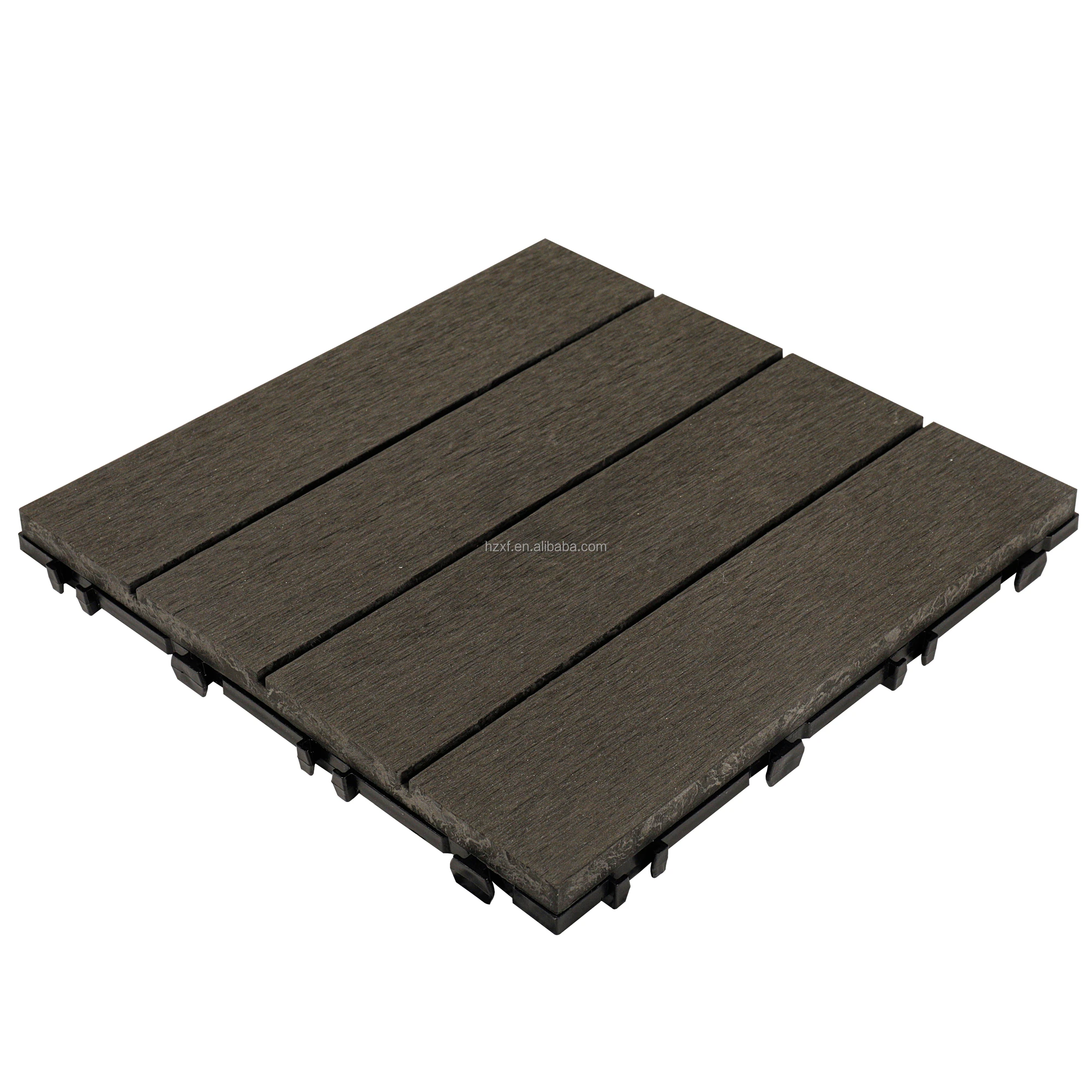 300x300x25 Mm WPC DIY Interlocking Modular Deck Tiles XF-N008E