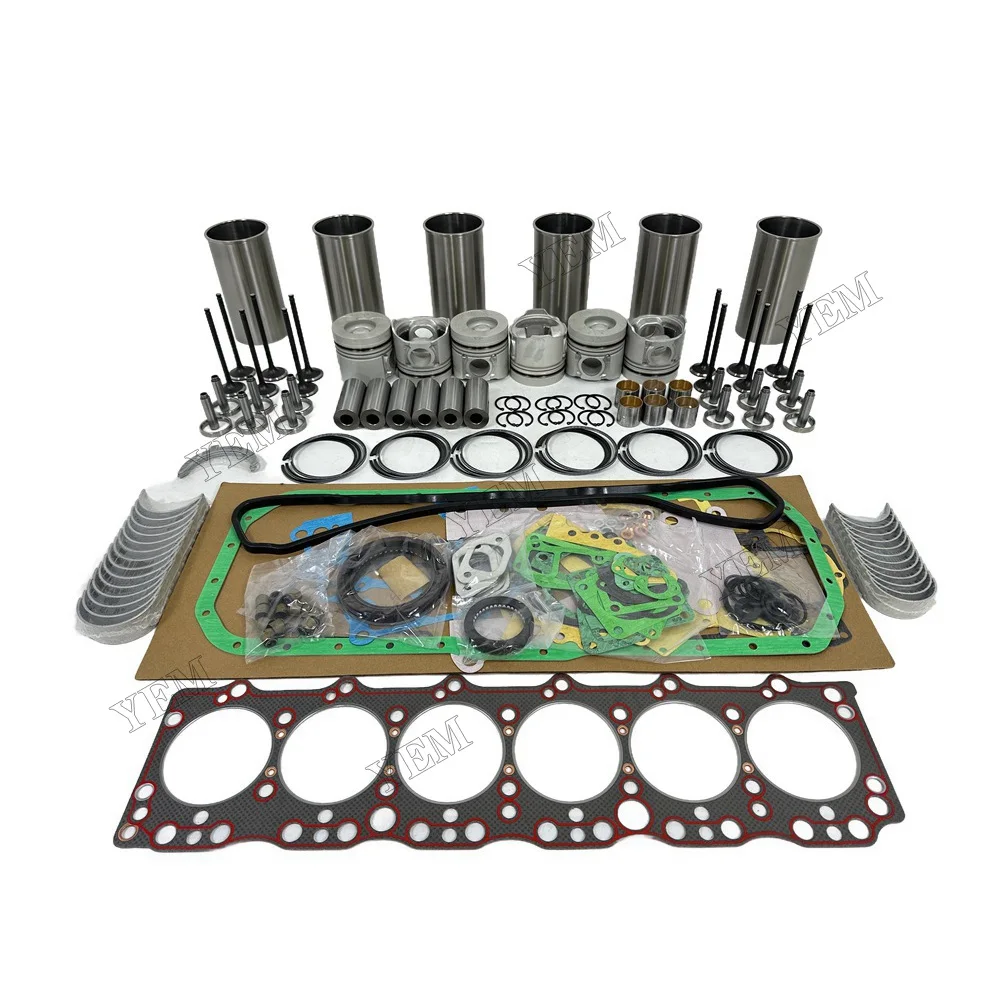 Rebuild Overhaul Repair Kit With Valves Engine Bearings Liner Piston Rings Gasket Kit for Doosan / for Develon DB58s