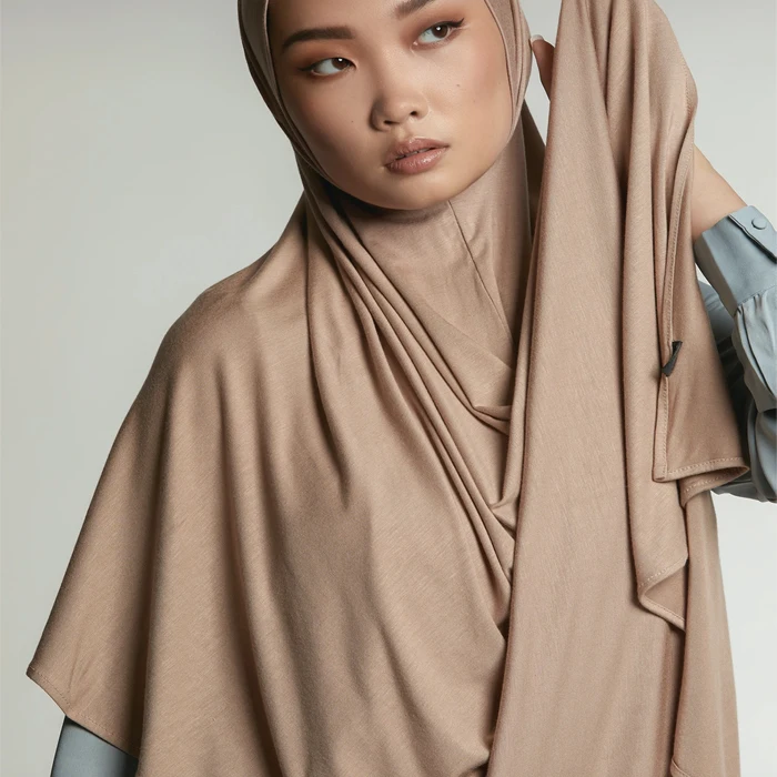 Glamour Rhinestone Jersey Soft Scarf Shawl Hijab Exclusive By Amalia 80 x 200cm 