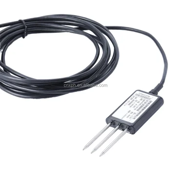 XPH Precision Digital Soil pH Meter 0-5V Soil Temp Moisture EC Sensor RS485 pH Meter for Agriculture