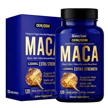 Factory Price Organic Maca Root Capsules for Energy Boost & Male Performance Herbal Supplements for Men Women