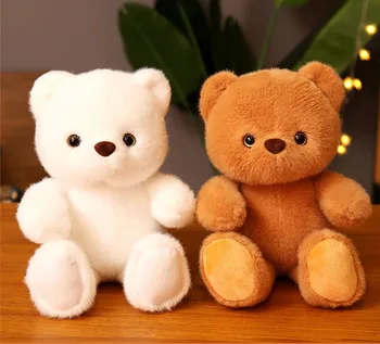 Hot Selling Promotion 23cm PP Cotton Cute Soft Toys Stuffed Animals Light Gift box Teddy Bear