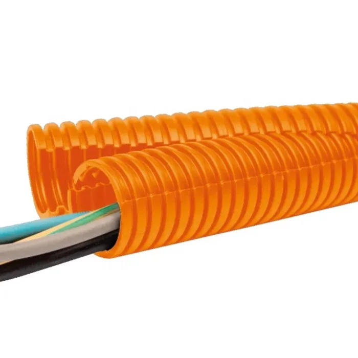 PA/PP 125 Degree Bagong enerhiya orange mataas na temperatura flame retardant corrugated tube