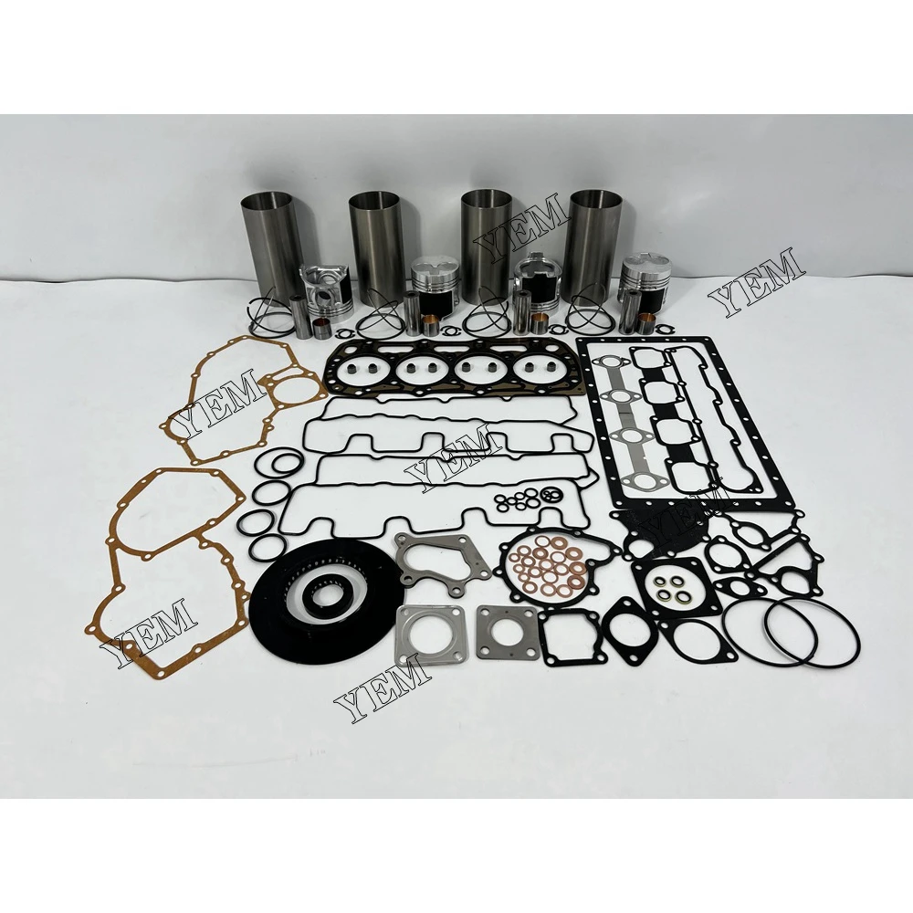 Overhaul Kit With Cylinder Gaskets Set Piston Rings Liner Fit for Caterpillar C2.2 Diesel Engine Repair Parts