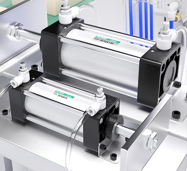 SC Series Pneumatic Cylinders - Double Acting & Standard