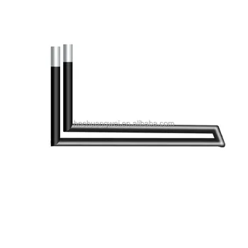 Sic Heater Rod Type Made of Recrystallized Silicon Carbide , L-type Electric Silicon Carbide Heating Elements