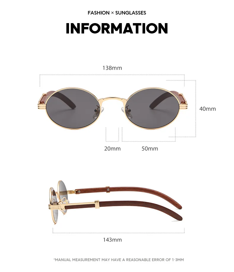 LBASHADES 884 Retro Style Metal Sunglasses Women Round Small Frame
