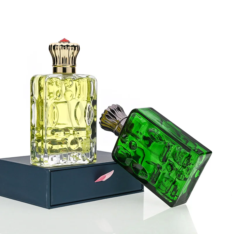 Clear Green Women Man Perfume Bottle Parfum 100ml Glass