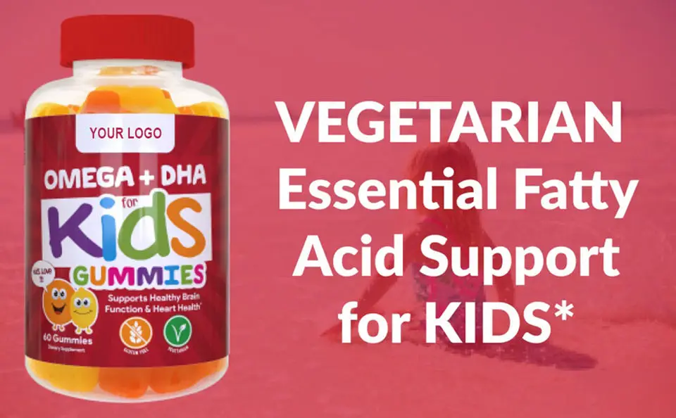 100 Pure Organic Kids Multivitamin Dha Omega 3 Gummies With Omega 6 9