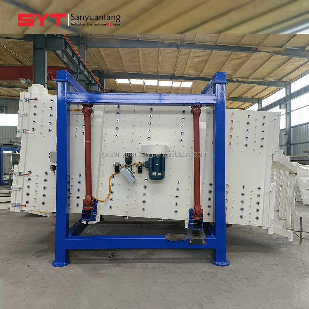 Large Capacity Square Vibrating Screen High Accuracy Multilayer Gyratory Sifter Screening Equipment for Petroleum Coke