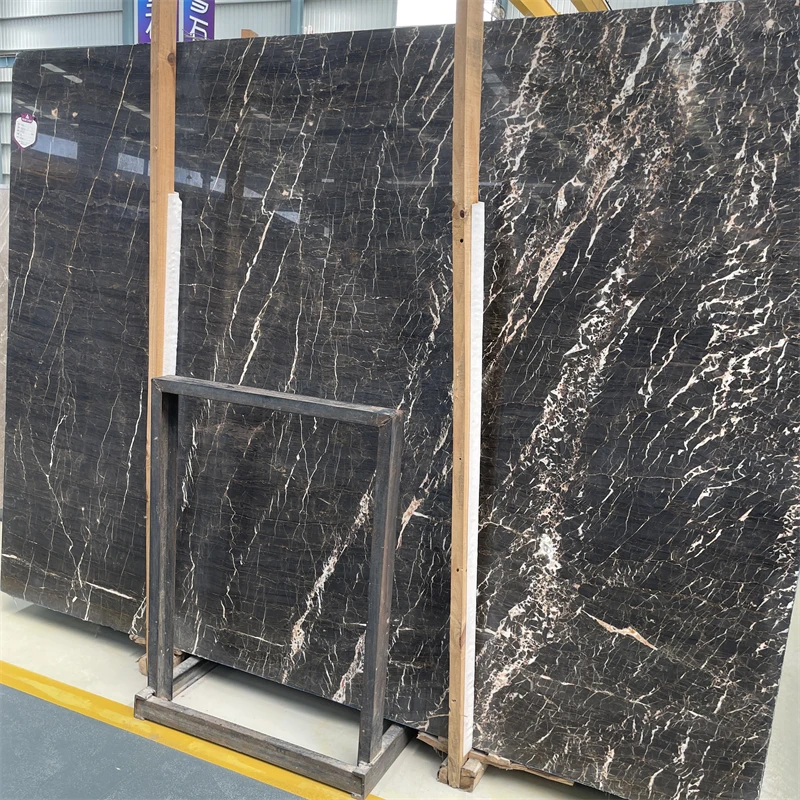 product natural european network marble slab for interior wall decor brown marble tiles for home floor design-4