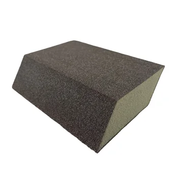 Aluminum Oxide dual angle  foam Sanding Block foam abrasive sponge block foam sponge Block for woodworking