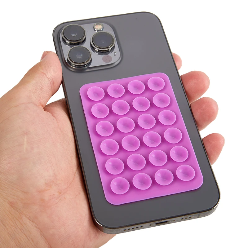 Wholesale bulk non-slip Phone Case Adhesive Mount Cellphone mobile phone grip Accessory Silicone Suction mobile phone holder