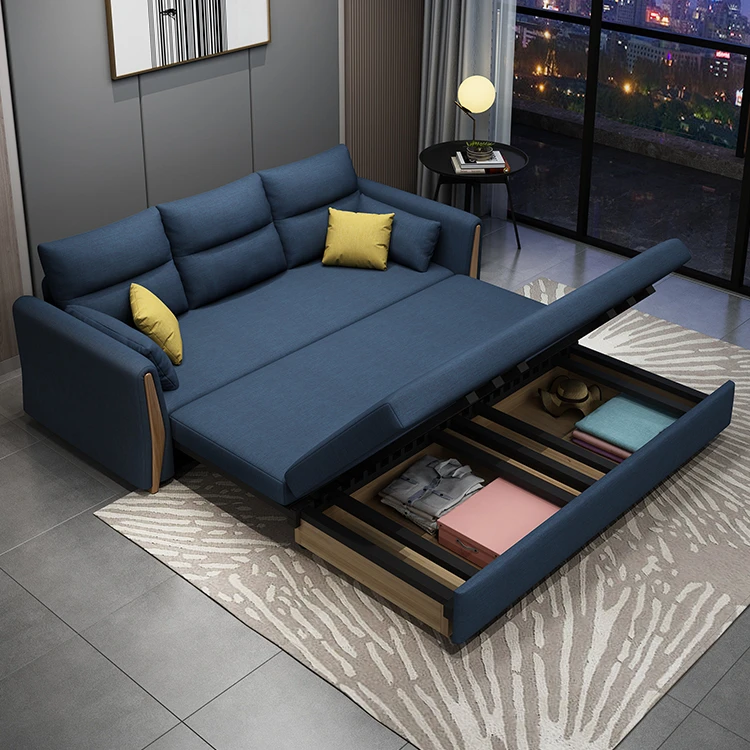 Spacesaving Cheap Multipurpose living Room Furniture Modern fabric folding sofa bed