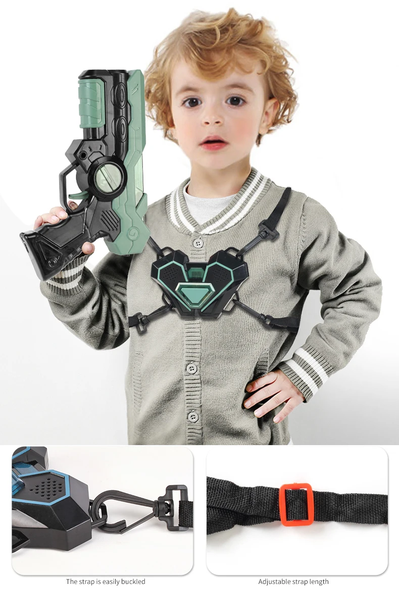 BATTLE SHOOTING LASER GUN3／4個セット レーザータグガンXバトルシューティングレーザーゲームガン