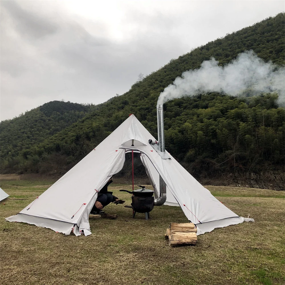 lager Flitsend vermomming New 3-4 Person Tent Shelter Ultralight Outdoor Camping Teepee With Snow  Skirt With Chimney Hole Hiking Backpacking Tents - Buy Hiking Backpacking  Tents,Outdoor Tents,Camping Tents Product on Alibaba.com